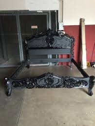 Shown in king also available in queen finish: 26 Gothic Bedroom Ideas Gothic Bedroom Gothic Furniture Gothic Decor