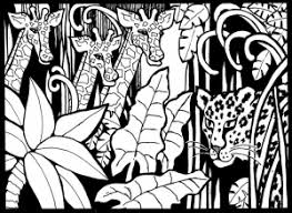 Here is a coloring page of two giraffes. Giraffes Coloring Pages For Adults
