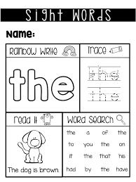 Sight Word Worksheets Fry Sight Words 1 50 Sight Word Worksheets Kindergarten Worksheets Sight Words Sight Words Kindergarten