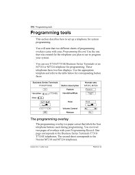 These phones have voice mail indicator light user guide enterprise solutions documentation nortel knowledge network. Program Overlays For Telset Programming Manualzz