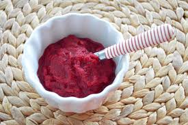 Recette De Puree De Betterave Rouge Toute Simple Pour Bebe Des 4 Mois Aliments Pour Bebe Faits Maison Betterave Rouge Et Recette Puree