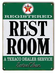 At artfactory.com we specialize in the rarest, and most highly collector sought after vintage petroliana. Texaco Extra Clean Restroom Gas Station Sign The Vintage Retro Signs Company