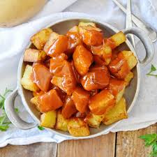 The Authentic Patatas Bravas Served In Madrid Spain Spain Food Patatas Bravas Recipe Recipes