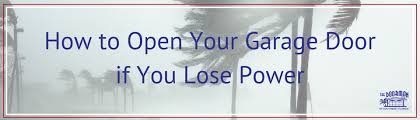 Don't get stuck during an emergency. How To Open Your Garage Door If You Lose Power In South Florida