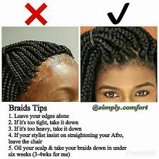 One thing that i was not warned about before getting box braids was the damage it would cause. Natural Black Hair Care Protective Stlyes Black Hair Care Natural Hair Styles Box Braids Hairstyles
