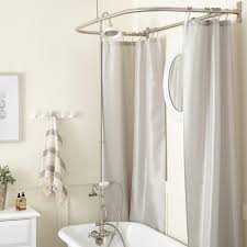 Common bathtub height extender for gooseneck. Gooseneck Shower Conversion Kit D Style Shower Ring With Hand Shower Clawfoot Tub Shower Kits Showers