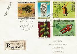 Code postal * pays * civilité * mme. Philaseiten De Kamerun Echt Gelaufene Belege