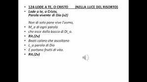Canti Domeniche Di Quaresima Youtube