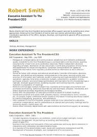 Your daily responsibilities will include conducting research, preparing statistical reports. Executive Assistant To The President Resume Samples Qwikresume