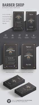 Add a classic vintage design to your barbershop business cards, this template is completely customizable to your business, instantly edit your card in canva for free with your info and logo with a few clicks. Barber Business Card Template By Verazo Graphicriver