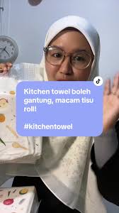 tisu gantung kitchen towel, dah ada dalam tiktok shop, tebal, murah ba...