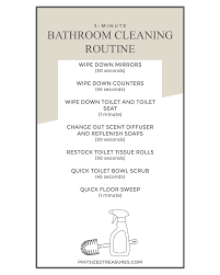 Five Minute Bathroom Cleaning Routine You Needed Yesterday