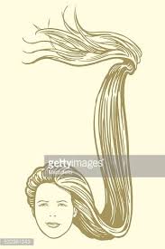 Have scattered colors or styles. Font Women S Hairstyles The Letter Monochrome Clipart Images