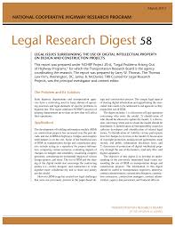 This is the newest place to search, delivering top results from across the web. Legal Research Digest 58 Legal Issues Surrounding The Use Of Digital Intellectual Property On Design And Construction Projects The National Academies Press
