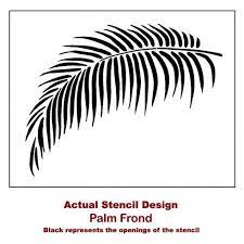Provide easy designs such as palm tree stencil, starfish stencils or fish design stencil. Palm Frond Wall Art Stencil Tropical Home Design Reusable Stencils For Walls Stencils For Diy Wall Decor By Stencil Wall Art Stencils Wall Leaf Stencil
