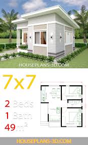 small house design 7x7 with 2 bedrooms house plans 3d small house layout small house design plans small house design