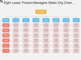 eight levels product managers matrix org chart template