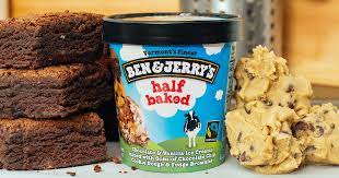 Chocolate chip cookie dough, with big chunks of chocolate chip cookie. 8 Fun Facts About Half Baked Ben Jerry S