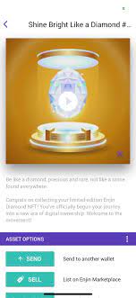 Got My Enjin Diamond Nft R Coinmarketcap