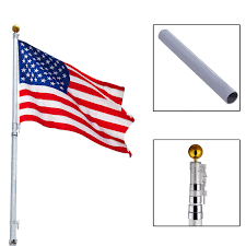 Shop online or call for a quote today! Costway 20ft Aluminum Telescoping Flagpole Kit With Gold Ball 1 Us America Flag Walmart Com Walmart Com