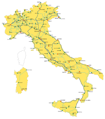 Train Routes In Italy Italiarail