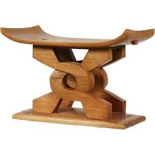 Ghanaian Ashanti Wisdom Knot Stool African Wood Carvings African Furniture African Home Decor