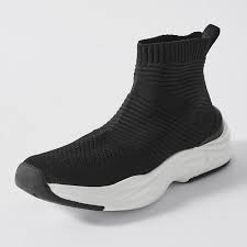 Boots └ women's shoes └ women └ clothes, shoes & accessories all categories antiques art baby books womens ladies trainers sock sneakers runners knit gym fashion pumps shoes size. Kids Senior Knitted Sock Sneaker Black Target Australia