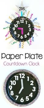 Papierplatten Countdown Uhr Mit Dieser Anzeige Konnen Sie Die Stunden Bis Zum Neuen Jahr Anz Clock Craft New Year S Crafts Holiday Activities For Kids