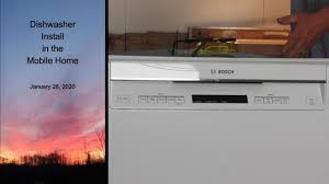 Then you'll need the right commercial dishwasher for the job. Dishwasher Install In The Mobile Home Youtube