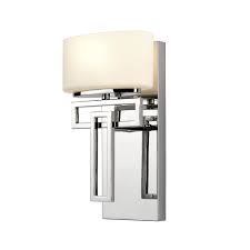 Browse a wide selection of bathroom light fixtures for sale in a variety of finishes and styles, including vanity lights and bathroom sconces. Hk Lanza1bath Hinkley Lanza 1 Ip44 Polished Chrome Bathroom Wall Light