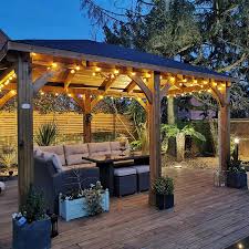The gazebo houses a grill and a backyard dining area as well. The Top 80 Best Gazebo Ideas Backyard Ideas