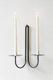 Two Arm Candle Holder Brass Or Iron Candle Holder Decor Iron Candle Holders Iron Candle Holder