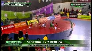 Futsal Sporting 1 X Benfica 2 De 2014 2015 1 2 Final Taca De Portugal Youtube
