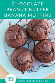 Chocolate Peanut Butter Muffin With Banana Perfect To Make Ahead Recipe Chocolate Peanut Butter Muffins Peanut Butter Muffins Healthy Peanut Butter Muffins