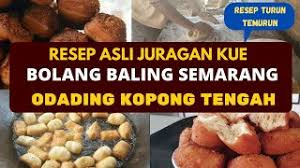 Lumuri permukaan tangan dengan tepung kemudian uleni adonan sambil sesekali meja atau telapak. Odading Atau Kue Bantal Mang Oleh Bisa Kopong Tengah Resep Kue Bolang Baling Khas Semarang Youtube