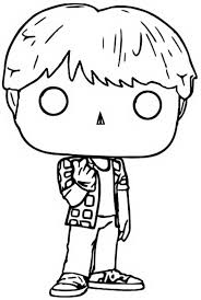 You are viewing some funko pop coloring pages sketch templates click on a template to sketch over it and color it in and share with your family and friends. Coloring Page Funko Pop Bt21 Bts Jin 10
