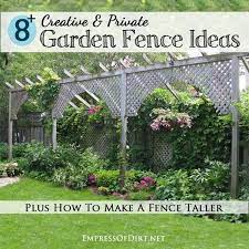 How To Make A Fence Taller Garden Privacy Garden Fencing Yard Privacy
