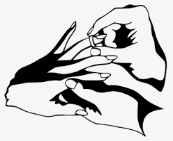 Free Wedding Rings Black And White Clip Art With No Background Clipartkey