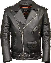 Milwaukee Leather Men S Classic Side Lace Police Style Motorcycle Jacket Tall In 2021 Leather Jacket Style Leather Jacket Leather Jacket Men