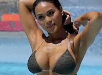 The losing sleep mini dress in navy polka dot is anything but basic. Daphne Joy In A Bikini The Nip Slip