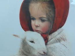 Mitchell D Tolle Grace and the Lamb Lithograph limited edit singned and  numbered