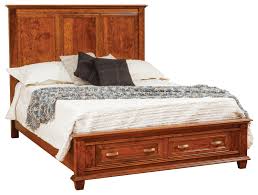 All wood bedroom furniture sets. Wayside Custom Furniture Rosedale Queen Bed With Footboard Storage Wayside Furniture Platform Beds Low Profile Beds