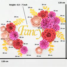 Decorative wall flowers for nursery. Diy Paper Flowers Leaves Nursery Set For Baby Girl Nursery Wall Art Kids Room Decoration Baby Room Decor Wall Floral Rose Deco Artificial Dried Flowers Aliexpress