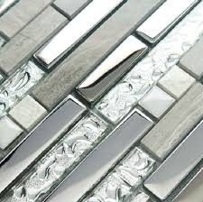 Black And White Peel And Stick Backsplash Tile White And Silver Backsplash Designs Stone Silver Glass Tile Backsplash Kitchen Bri Glass Tile Backsplash Kitchen Metallic Backsplash Kitchen Tiles Backsplash