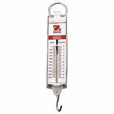 A dynamometer or dyno for short, is a device for simultaneously measuring the torque and rotational speed (rpm) of an engine, motor or other rotating prime mover so that its instantaneous power may be calculated, and usually displayed by the dynamometer itself as kw or bhp. Ohaus Dinamometro Mecanico Capacidad 11 25 Lb 50 N Pantalla De Bascula Analogica Lineal Basculas Colgantes 15x644 8008 Pn Grainger Mexico