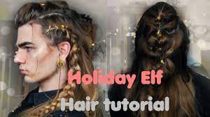 Christmas Elf Braided Hairdo Tutorial Lithunium Snow Elf Hair Elvish Hairstyles Braided Hairdo