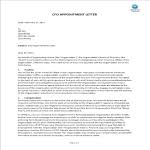 It is a document that serves as the first piece of information to the applicant, telling him that he the letter should be addressed to the one who has been appointed, and should also be having the detail of the designation. Startup Templates Business Templates Contracts And Forms
