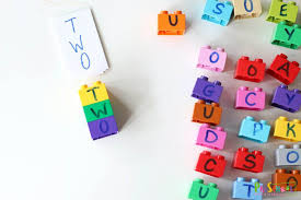 Spelling worksheets & games to print for kids. Duplo Puzzles Spelling Activity For Pre K And Kindergarten