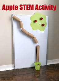 You'll love these creative preschool activities for kids which include art projects for preschoolers like footprint penguins, a simple sewing project, rainbow slime, bath paint, melted crayons, paper plate animals and snowman art. Apple Stem Activity For Preschoolers