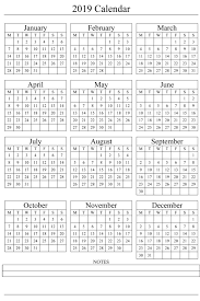 Calendar 2019 Excel Calendar Template Printable Yearly Calendar Calendar 2019 Template